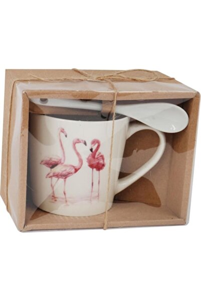 Goliat Set cadou cană ceramică și linguriță, Goliat, 250ml, 11.5x15cm, design...