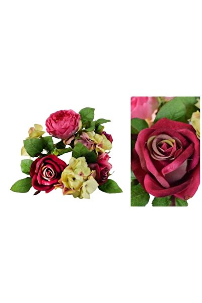 Goliat Coroană florală, 25cm, nuanțe delicate de roz