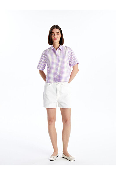 LC Waikiki Nevavm Standard Fit Women's Jean Shorts with a Difference