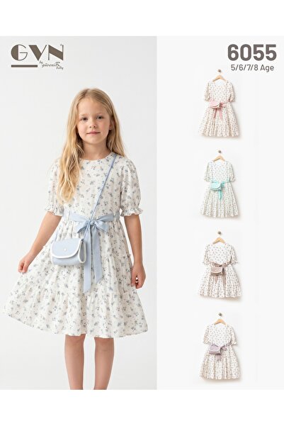 Melodikids Girl's Dress with Bag