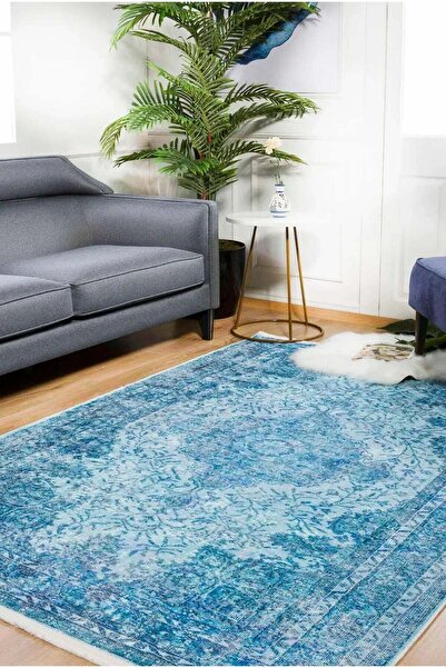 halinet Halı.Net White Classic Washable Non-Slip Living Room Carpet Haln-Hln178