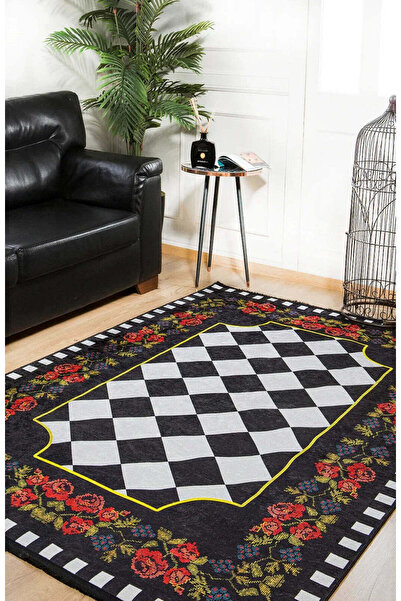halinet Halı.Net White Modern Washable Non-Slip Living Room Carpet Haln-Hln587