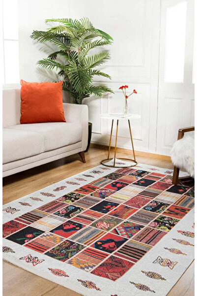 halinet Halı.Net Multi-Colored Classic Washable Non-Slip Living Room Carpet H...