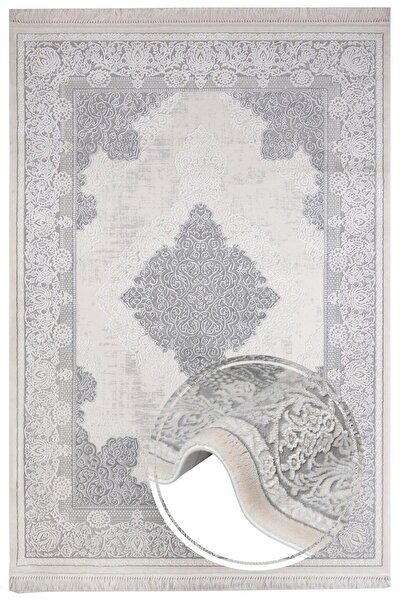 halinet Halı.Net White Vintage Antique Washable Living Room Carpet Artemis-Va...