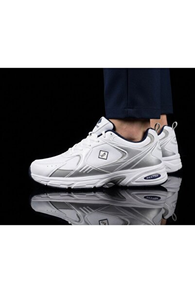 Best Of White Men's Casual Sports Shoes Light Sole Comfortable Walking Runnin...