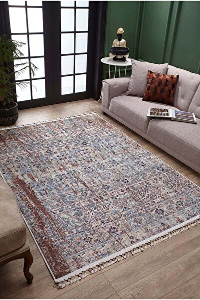 halinet Halı.Net Mink Vintage Antique Washable Non-Slip Living Room Carpet Ha...