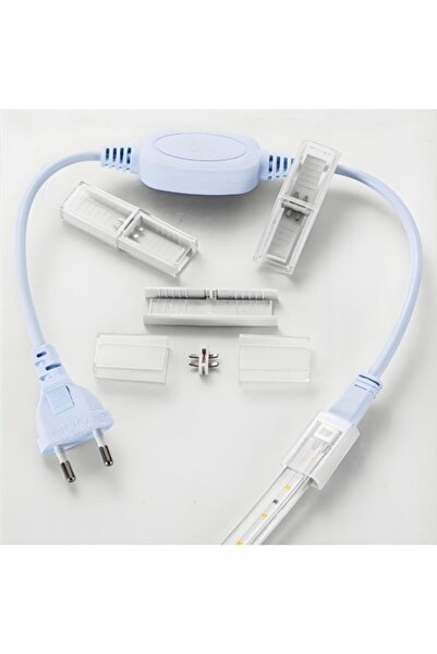 DELIGHT CONECTOR ALIMENTARE PT BANDA LED COB PCB 8MM IP67 230V PIN 7mm 45CM