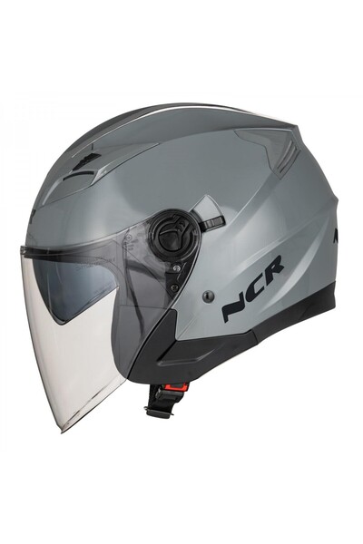 NCR 708 YARIM YAZLIK KASK NARDO GRİ GÜNEŞ VİZÖRLÜ