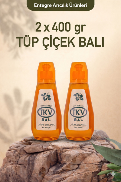 TKV Bal TKV Süzme Çiçek Balı 400 gr X 2 Adet