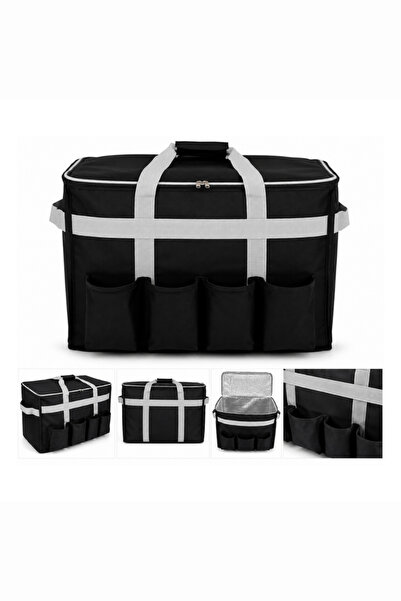 ABT Büyük Boy Termal Taşıma Çantası 60x30x35 Cm İzolasyonlu Çok Cepli Piknik ...