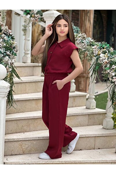 Lucky kidswear MAJICA BEZ RUKAVA SA ELASTIČNIM SETOM ZA DEVOJČICE ZA PRAZNIKE