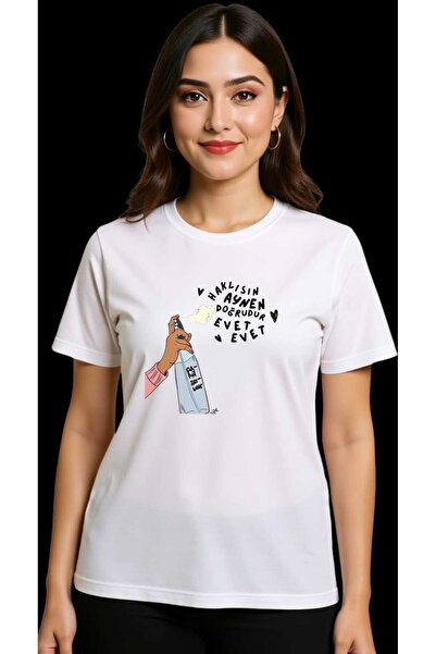 almila baskı cahilsavar baskılı t-shirt