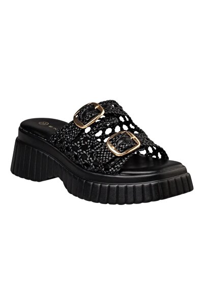 Envie Shoes Γυναικεία Πέδιλα FLATFORM SANDALS E96-23370-34 Μαύρο