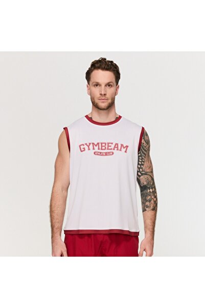 GymBeam Maiou tip colegiu pentru bărbați, alb, XL