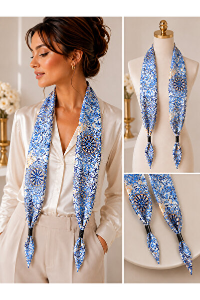 Becha Butik وشاح من قماش الساتان الفاخر