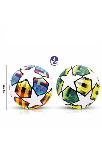 iTajir Colorful Star Design Soccer Ball Size 5 Professional Match Training So...