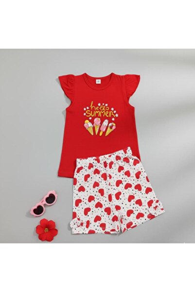 LOOFI Baby Girl Two-Piece Cotton Set - Multiple Colors (9 Months - 3 Years)/Red