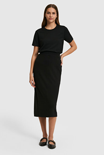 U.S. Polo Assn. Women's Black Knitted Skirt 50323496-Vr046