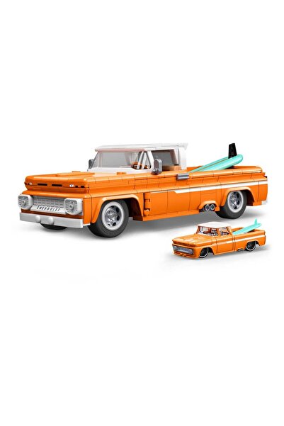 mattel Set de construcție Brick Shop Hot Wheels Elite Series 1/16 Pickup Chev...