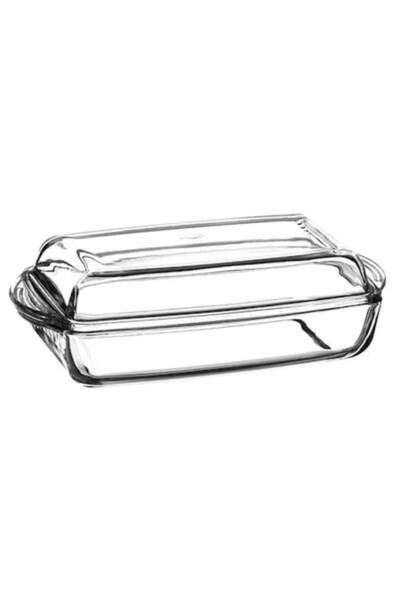 OEM Thermal Resistant Dish with Lid, Rectangular, Borcam, 1.3l x 0.9l