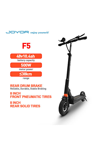 joyor F5 Electric scooter 500W 25km/h 48V 10.4Ah, range 38 km, foldable