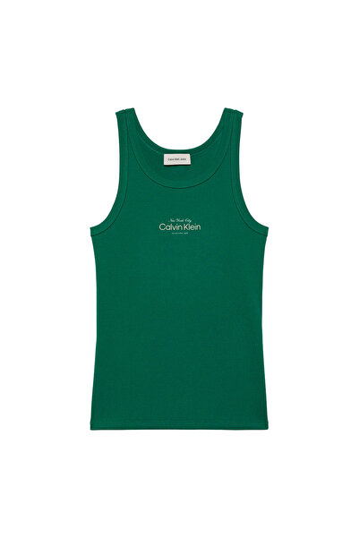 Calvin Klein Womens Slim Ribbed Cotton Tank Top M