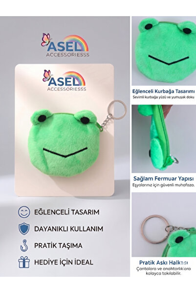 Aselaksesuarr Sevimli Hayvan ve Karakter Figürlü Peluş Kancalı Mini Çocuk Cüz...