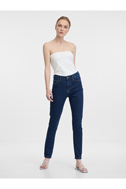 ORSAY Blugi skinny de damă albastru închis