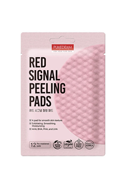 Purederm - Peeling and exfoliating facial pads, 12 pcs.