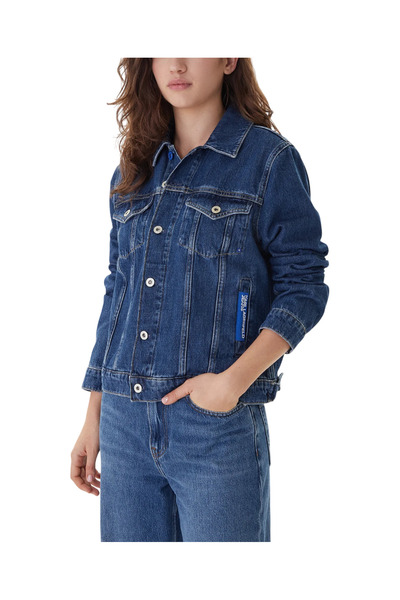 Karl Lagerfeld Γυναικείο Τζιν Μπουφάν Μπλε Jeans A1W14002-1BM WASHED MID BLUE