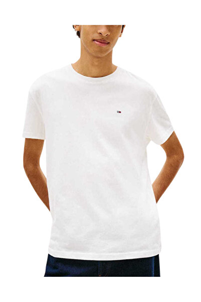 Tommy Hilfiger Ανδρικό T-shirt Λευκό Tommy Jeans DM0DM22504-YBL