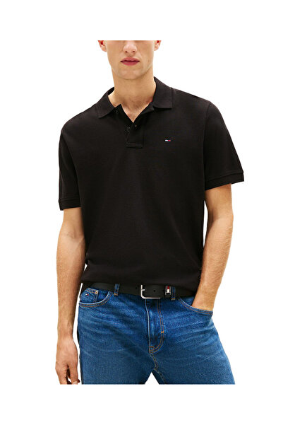 Tommy Hilfiger Ανδρικό Polo Μαύρο Tommy Jeans DM0DM22711-BDS