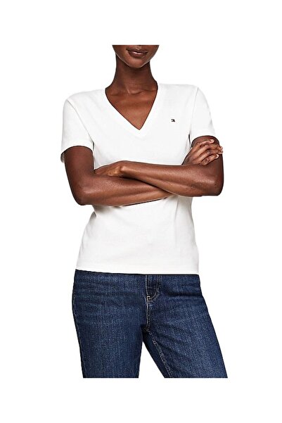 Tommy Hilfiger Γυναικείο T-shirt Λευκό WW0WW40584-02Z