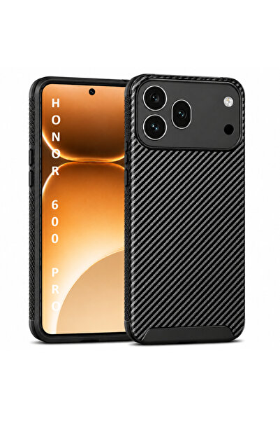 UnDePlus Huawei Honor 600 Pro Kılıf Karbon Silikon Case
