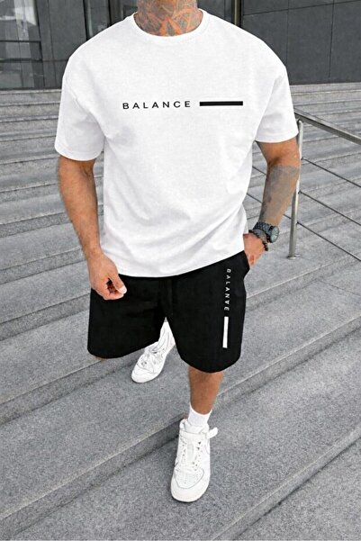 ZAVIXO Men's 2-Piece Basic Shorts Set Comfortable Fit Modern Style
