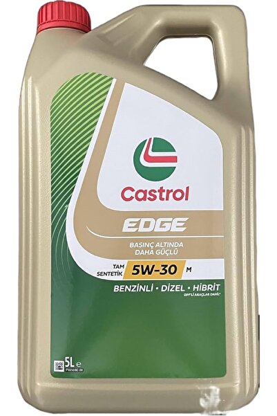 CASTROL EDGE 5W-30 M 5 lt Tam Sentetik Dizel ve Benzin BMW MERCEDES Onaylı Ür...