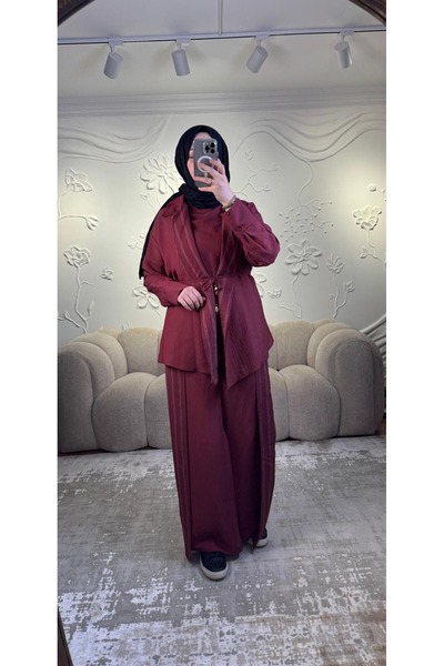 Ceremony 963 Mi̇randa 3-Piece Set Bordo