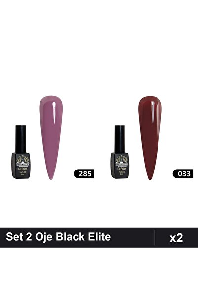 Makeup Set 2 Oje Semipermanente Black Elite 8ml, Global Fashion, Nuante 285 0...