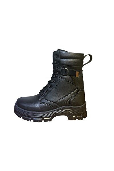 Emax Women's Lace-Up Side Zipper Elastic Buckle Thick Sole Boots Winter Water...