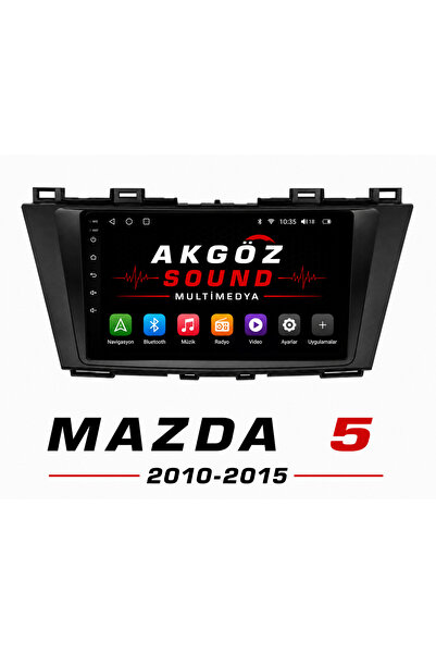 AKGÖZ SOUND إطار الوسائط المتعددة لمازدا 5 2010-2015 مع مقابس مقاس 9 بوصة