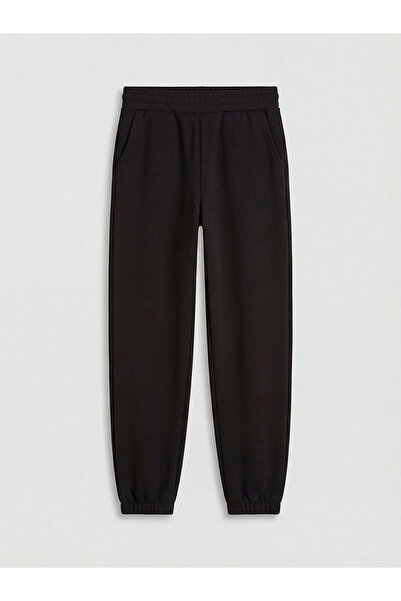 LC Waikiki Black Elastic Waist Women's Jogger Sweatpants