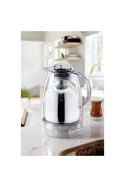 OSKA GLOBAL 1.5 Lt Thermal Insulated Tea and Cold Water Thermos Transparent (...