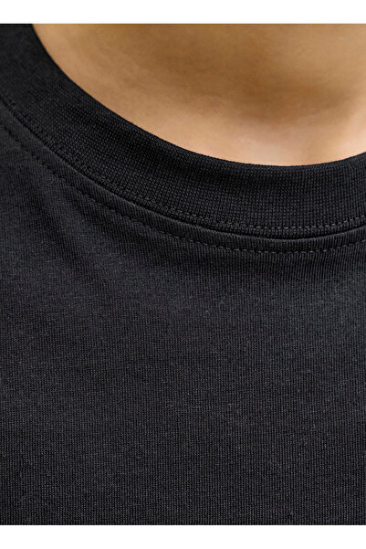Jack & Jones Siyah Erkek Çocuk Baskılı T-Shirt 12294162