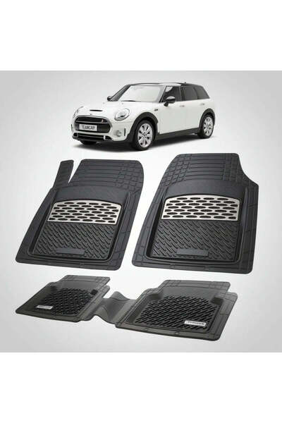 TEAMCAR MINI Clubman F54 2015-2023 Πατάκια δαπέδου |   Ασημένια Έκδοση – Team...