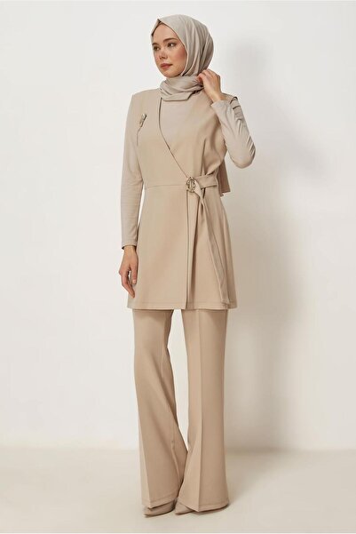 Alvina Yelekli̇ Belted Suit 46443