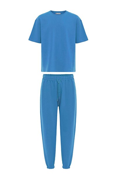 S13 Store Elasticated leg basic oversize tracksuit set