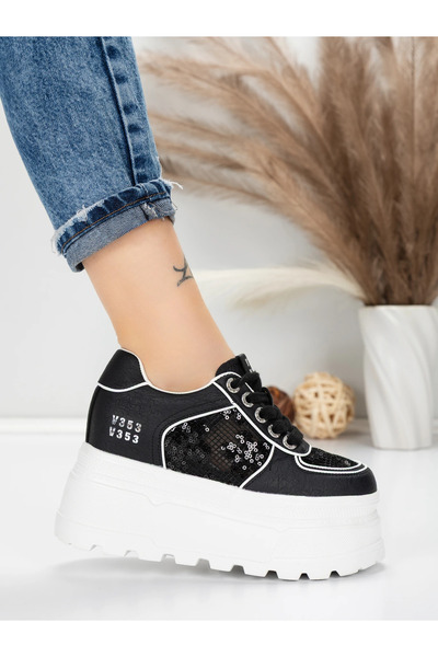 mei Pantofi Sport Dama cu Platforma 6208-29 Negru