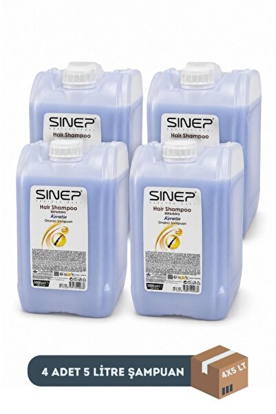 Sinep Profesyonel Protein İçerikli Onarıcı Şampuan 5 Litre x 4 Adet (1 Koli)