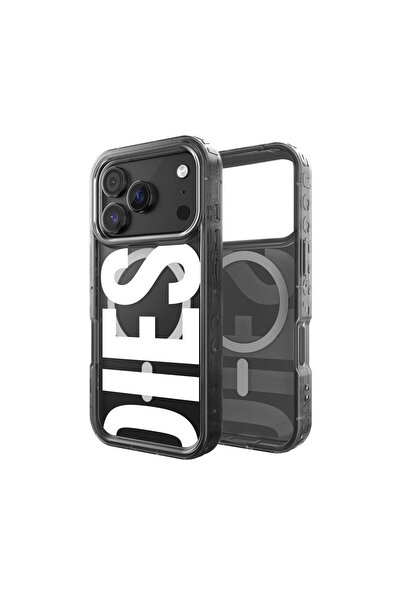 Diesel iPhone 17 Pro Uyumlu Magsafe Destekli Biscotto Bumper Kılıf - Siyah
