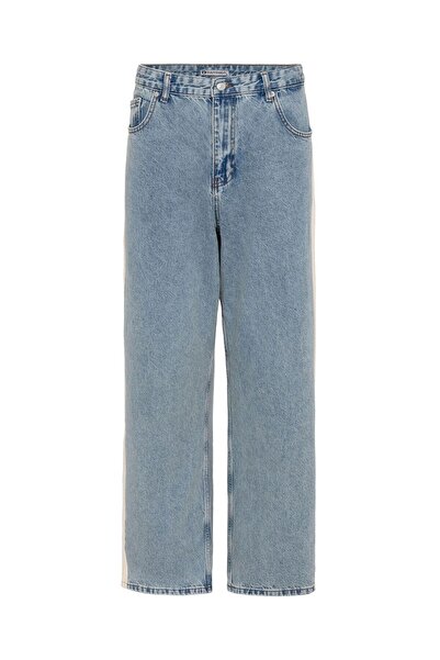 S13 Store Side Striped Baggy Fit Jeans